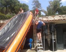 Elba 2016 - Reinigen der Boote