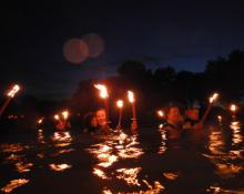 Nepomuk-Fackelschwimmen Plattling // Tauchclub Plattling