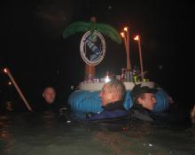 Innfackelschwimmen in Rosenheim