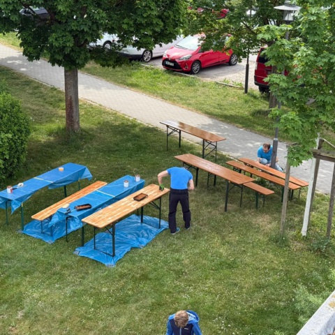 Arbeitseinsatz am Vereinsheim